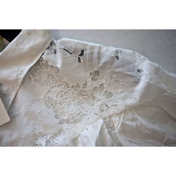 Maeve x Anthropologie 046256 Women's One Size White Cropped Lace Shrug - Picture 9 of 14